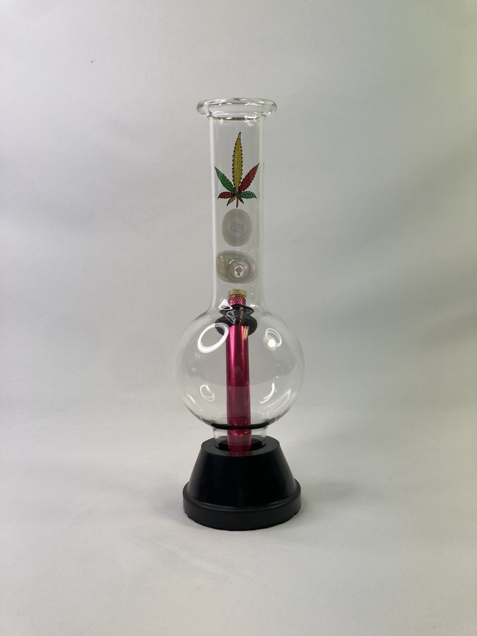 Mwp Medium Rasta Leaf Bonza 25cm East Coast Bongs 2301