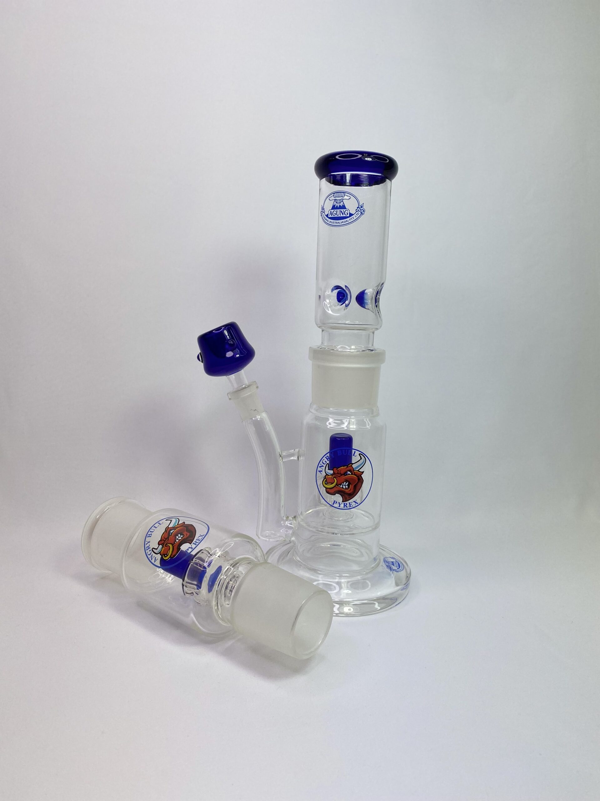 Agung 3 part Modular Glass Bong 46cm - East Coast Bongs