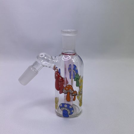 Mushroom- Colored Shrooms Glow In The Dark Chamber – Ash Catcher 14mm 45° Joint