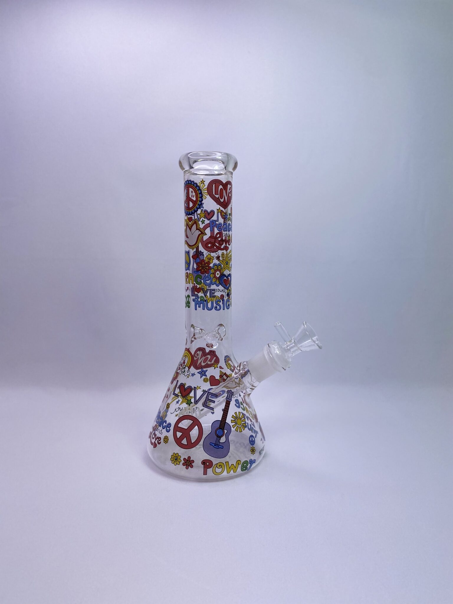 Peace and Love Beaker 25cm - East Coast Bongs