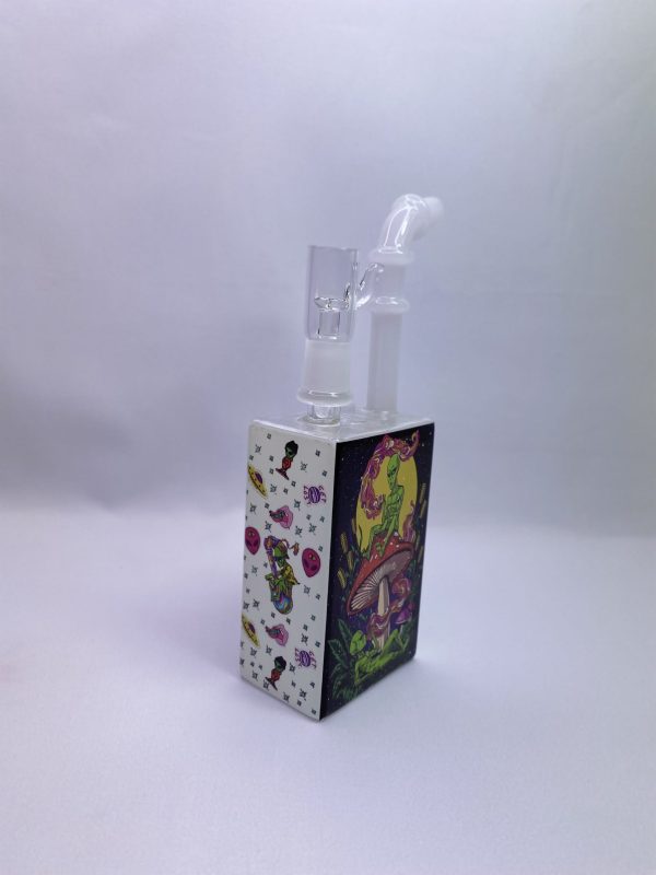 Dab Rig Juice Box Style (Alien on Mushroom Design) - Image 2