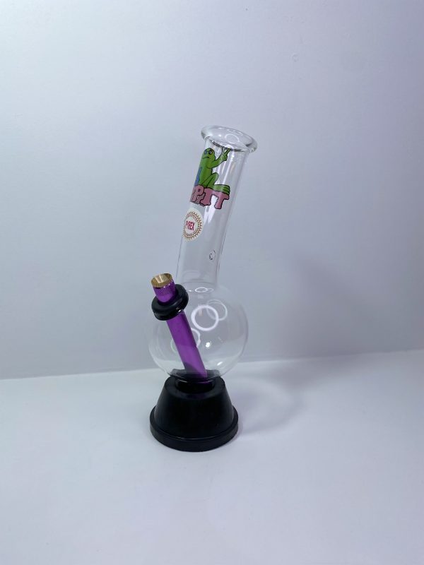 Pyrex Medium Bonza Bubble Bong ‘Rippit Frog’ 26cm - Image 3