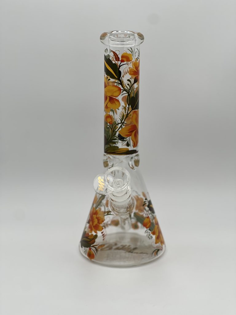 Billy Mate Blossom Blaze Beaker Bong – 25cm - East Coast Bongs