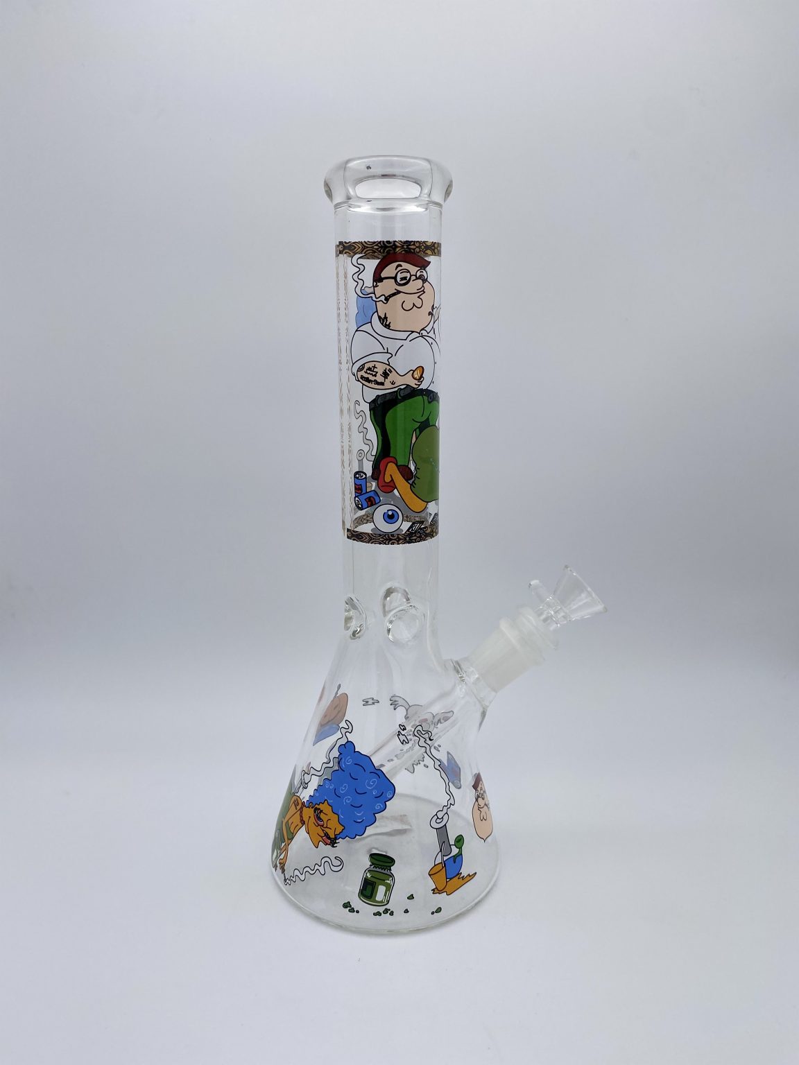 Peter Griffin & Marge Simpson Medium Beaker Bong 28cm - East Coast Bongs