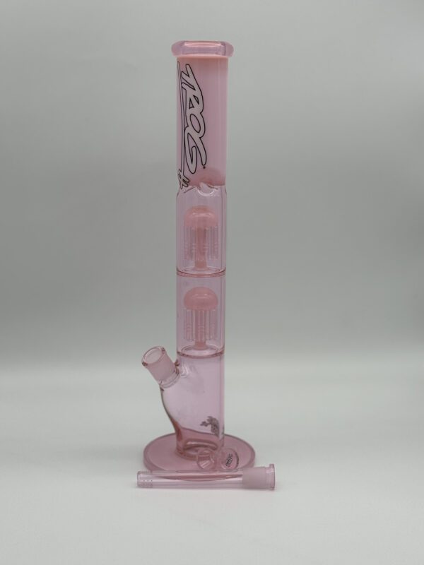 Trog Perc Tower Pink Bong 42.5cm - Image 3