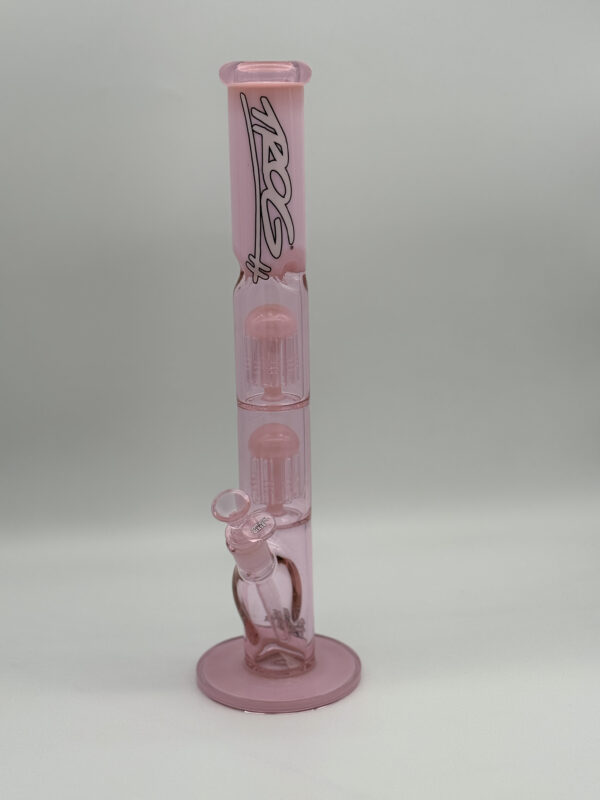 Trog Perc Tower Pink Bong 42.5cm - Image 2