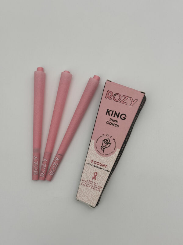 Rozy Pink Pre-Rolled Cone King Size 3pk