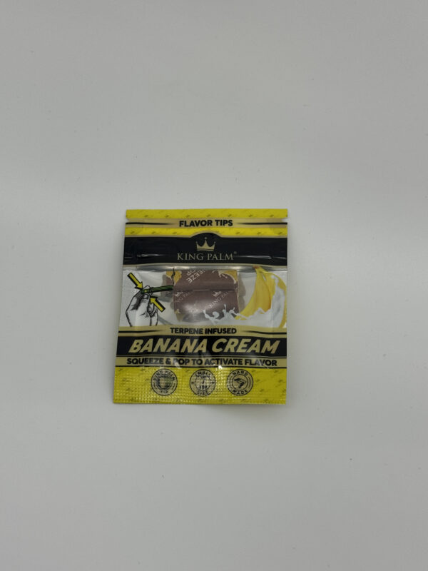 King Palm Flavour Tips Banana Cream 2pk