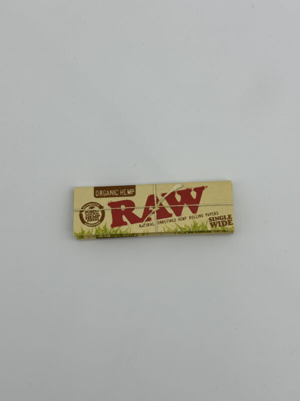 Raw single wide organic hemp