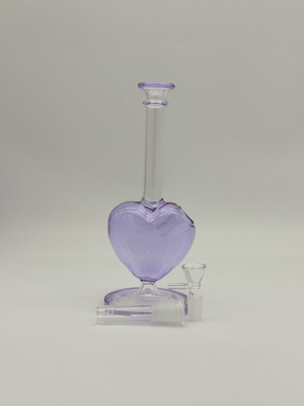 Prime Heart Purple Bong 22cm - Image 3