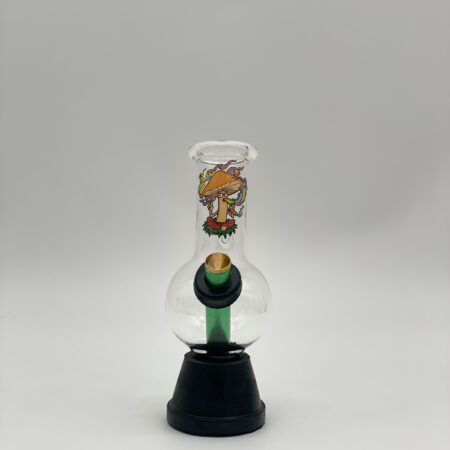 Pyrex Small Bonza Bubble Bong 20cm Mushroom
