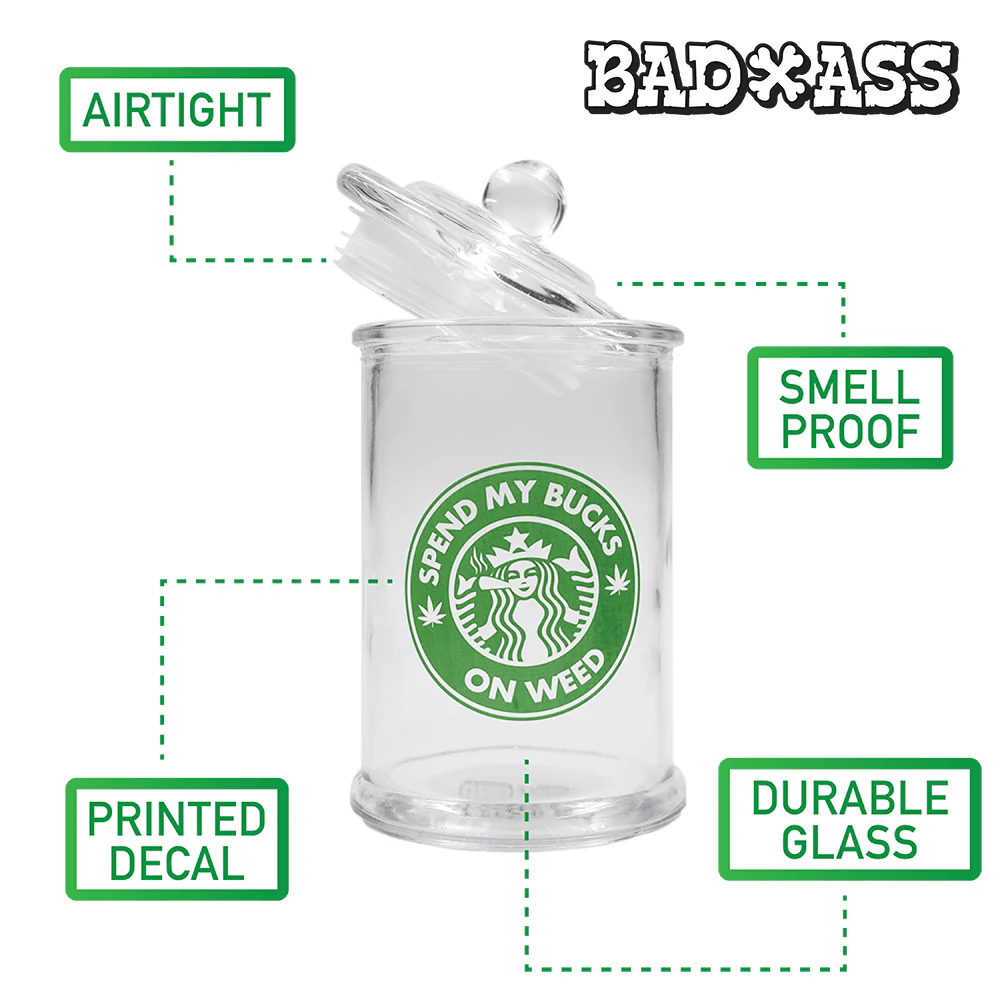 Bad Ass Stash Jar 370ml Jim’s Growing - Image 3