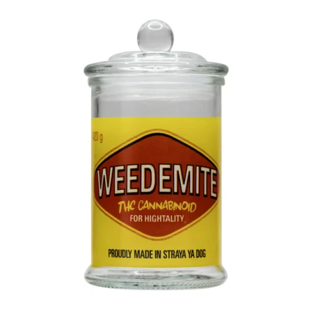 Bad Ass Stash Jar 370ml Weedemite Vegemite